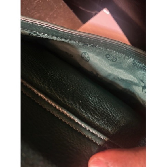 Tory Burch Hunter Green Calf Hair Priscilla Shoulder Bag Gold Hardware Old Money - Picture 10 of 11